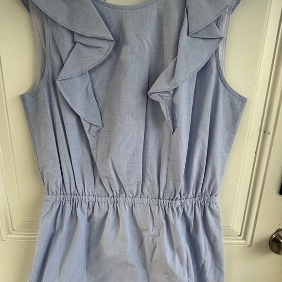 J. Crew Soft Blue Ruffle Dress - Picture 1 of 5